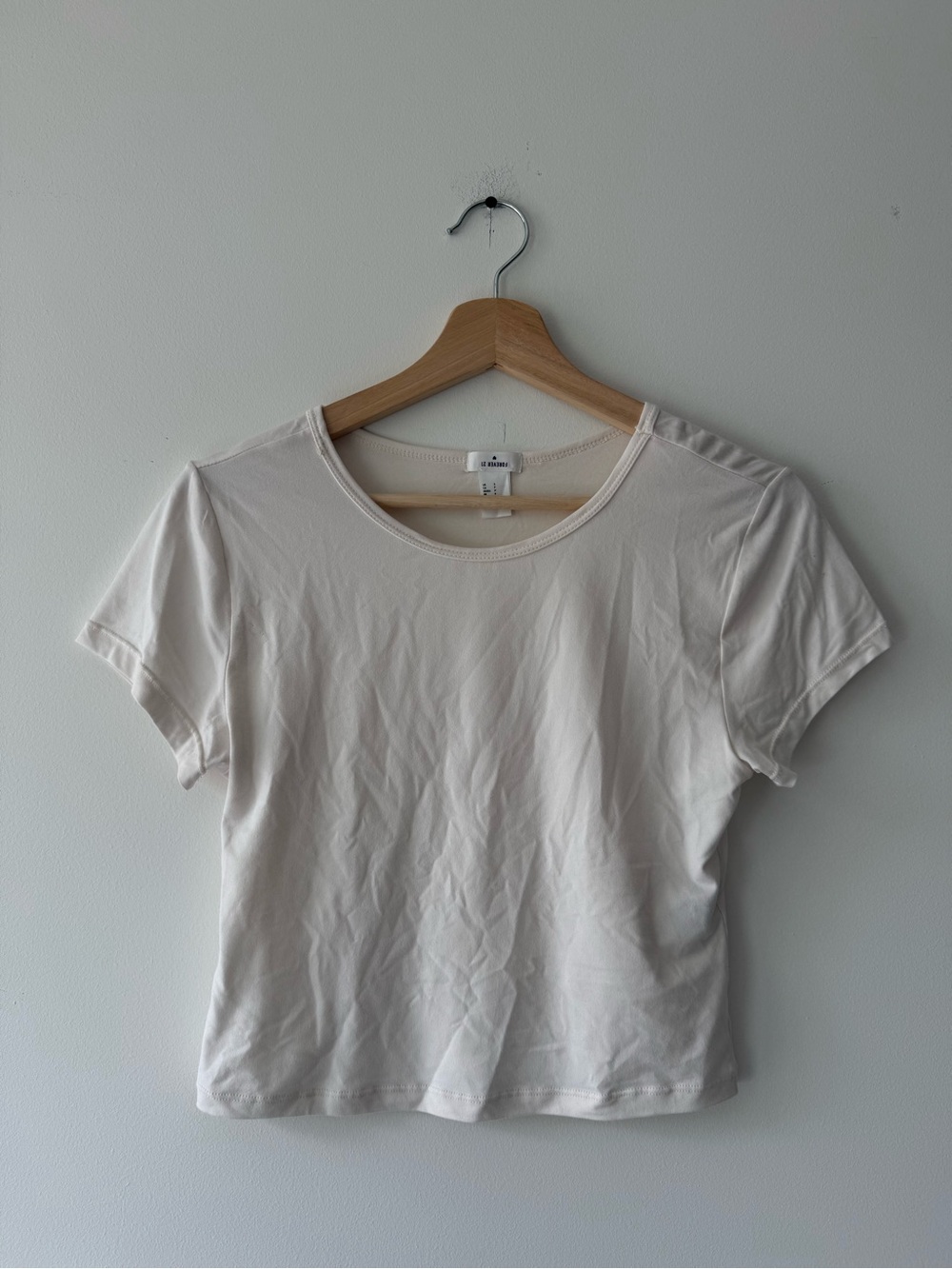 Women's Crew Neck Tee - White Cream
